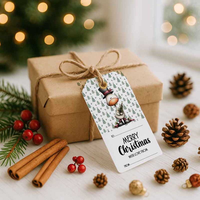 Weihnachtliche Geschenkanhänger „Merry Christmas“ – Bild 4