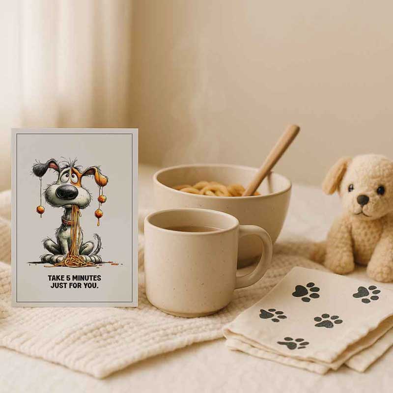 Kostenlose Self-Care Karte: Nimm dir 5 Minuten nur für dich